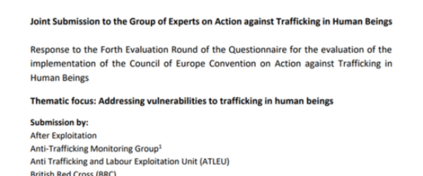 Joint Submission to the Group of Experts on Action against Trafficking in Human Beings supporting image